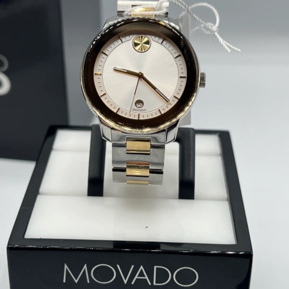 Movado Bold Verso IP Watch with Silver-Tone Dia - Picture 7 of 9